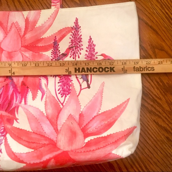 ESTEE LAUDER Pink Floral Tote Bag - Picture 4 of 6